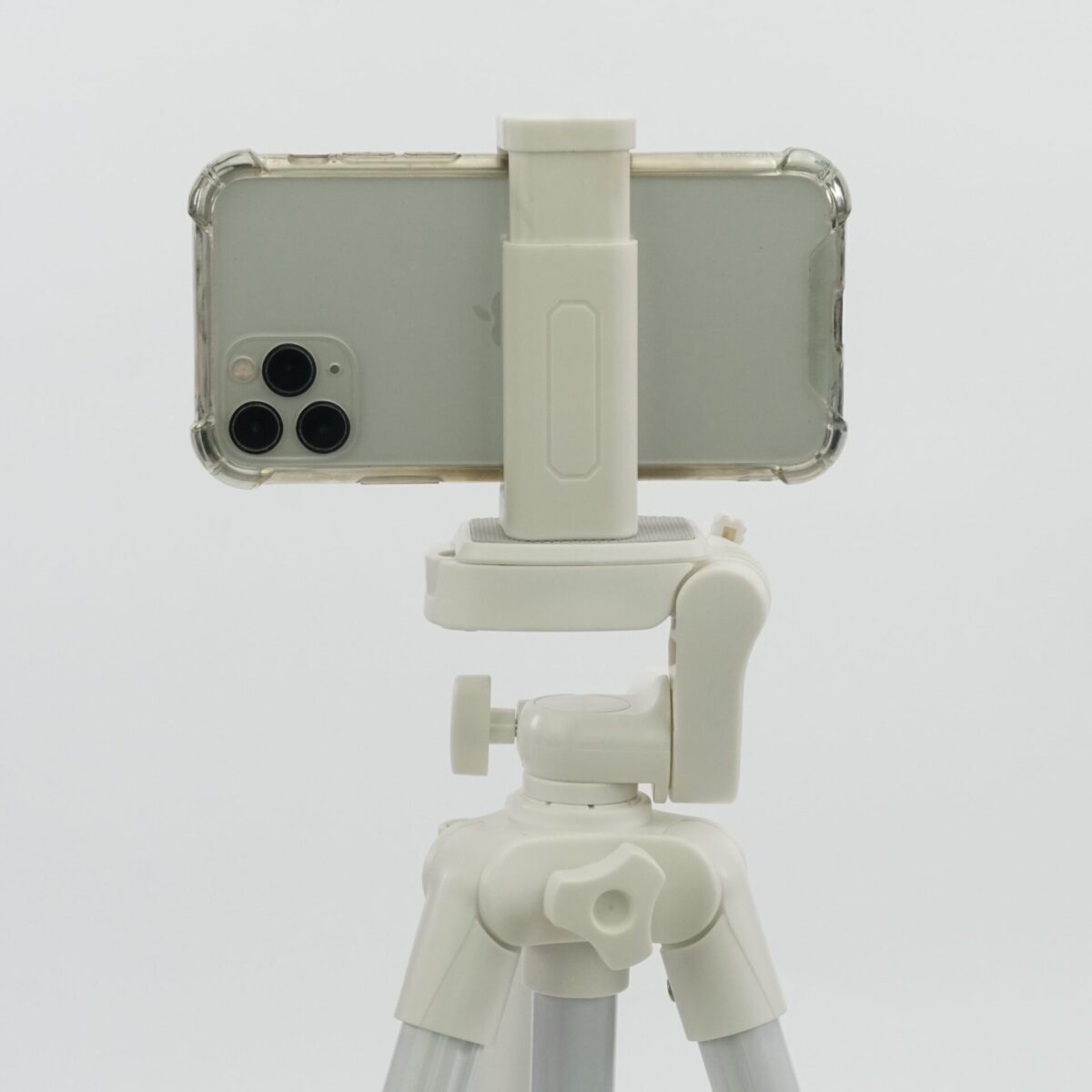 Mobile Clamp White For Tripod หัวจับมือถือ ขาตั้งกล้อง ไม้เซลฟี่