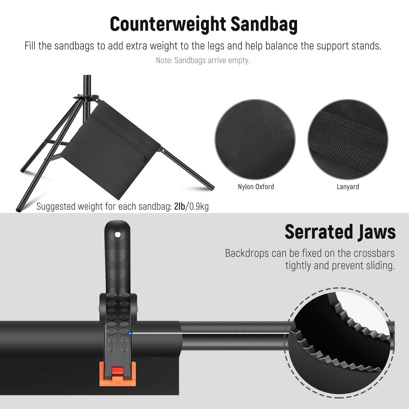 Neewer 3x2.1m : 10x7ft adjustable photo studio backdrop support system โครงฉาก ฉากเขียว 6