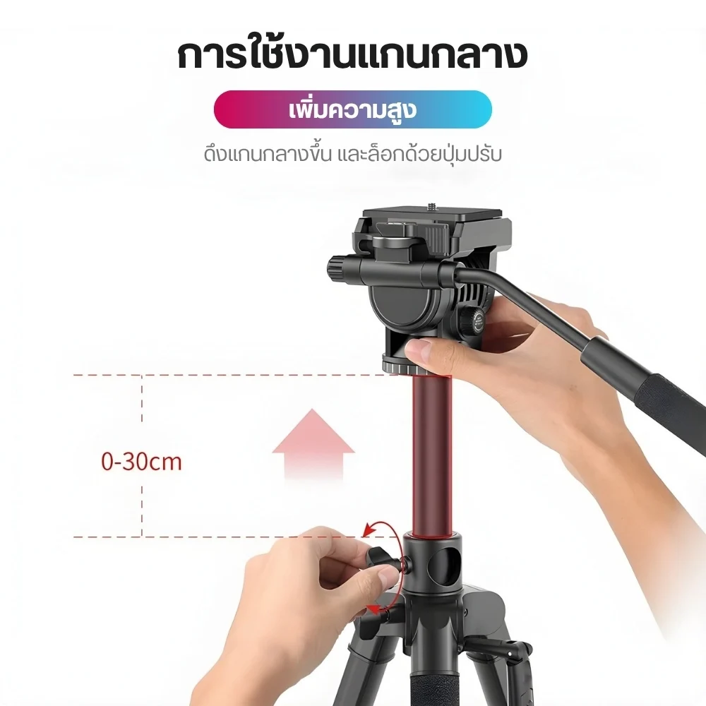 Ulanzi U-Select VT02 Lightweight Portable Tripod ขาตั้งกล้อง  ขาตั้งพกพา ขาตั้งถ่าย Video