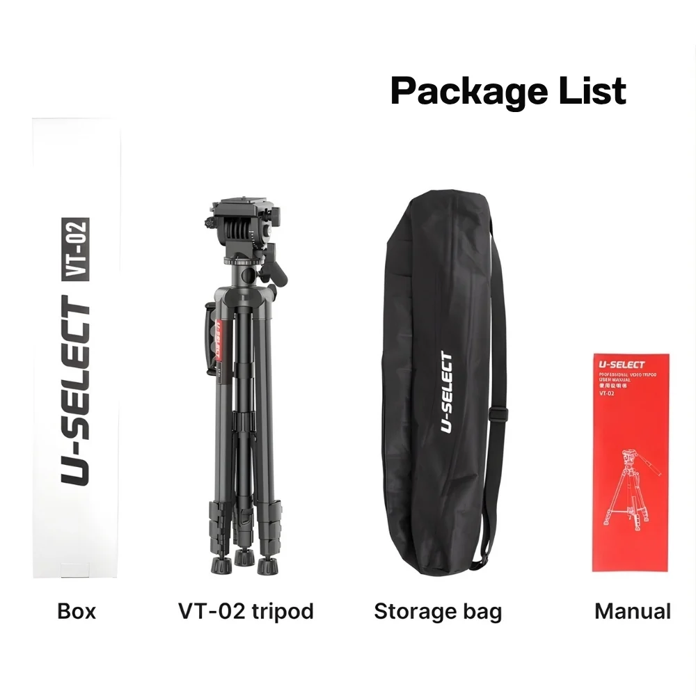 Ulanzi U-Select VT02 Lightweight Portable Tripod ขาตั้งกล้อง  ขาตั้งพกพา ขาตั้งถ่าย Video