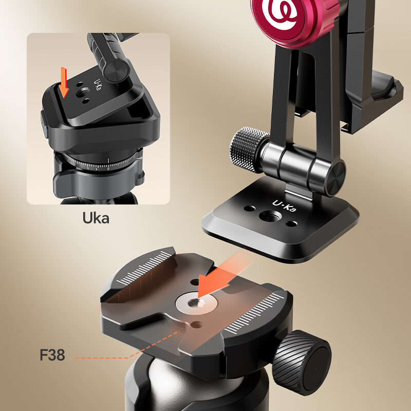 Ulanzi MA51 QuickClip Phone Clamp ที่หนีบโทรศัพท์ หัวจับมือถือ หัวจับ iPhone 17 16 15 แบบปรับได้ พร้อมระบบล็อกเร็ว