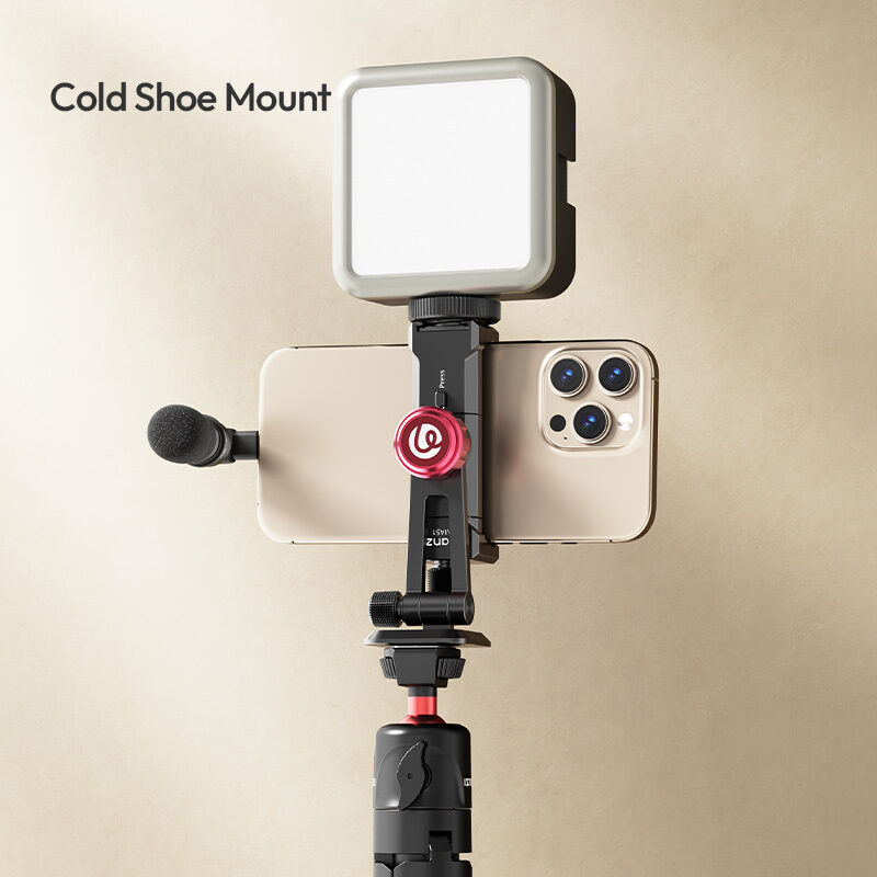 Ulanzi MA51 QuickClip Phone Clamp ที่หนีบโทรศัพท์ หัวจับมือถือ หัวจับ iPhone 17 16 15 แบบปรับได้ พร้อมระบบล็อกเร็ว