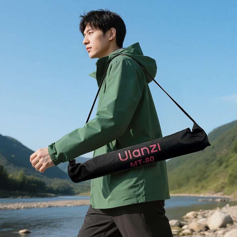 Ulanzi MT 80 Auto Open Tripod ขาตั้งกล้อง กางอัตโนมัติ ขาตั้งมือถือ ไม้เซลฟี่ ขาตั้ง 2 เมตร