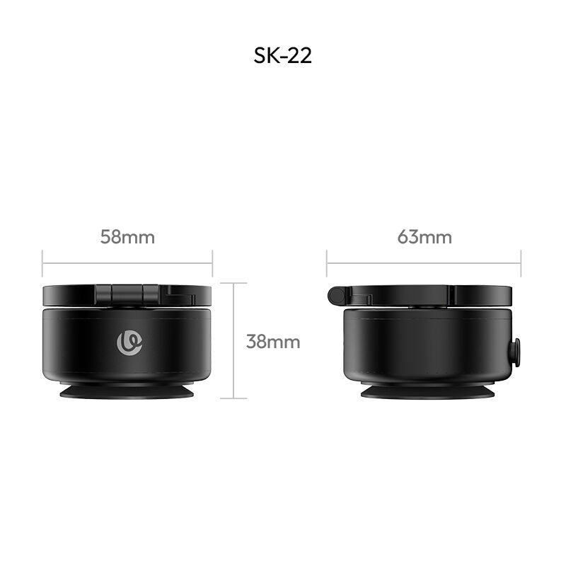 Ulanzi SK 22 Clip On Electric Suction Cup MagMount ที่วางโทรศัพท์ แม่เหล็กดูดไฟฟ้า ขาตั้ง Magsafe พร้อม MagLock Hook