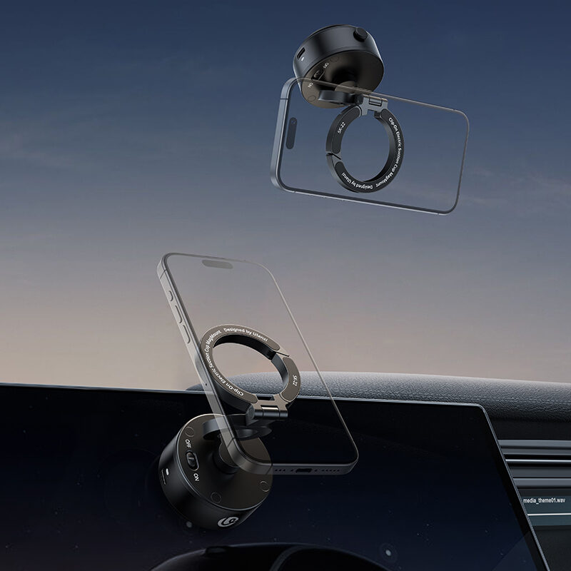 Ulanzi SK 22 Clip On Electric Suction Cup MagMount ที่วางโทรศัพท์ แม่เหล็กดูดไฟฟ้า ขาตั้ง Magsafe พร้อม MagLock Hook