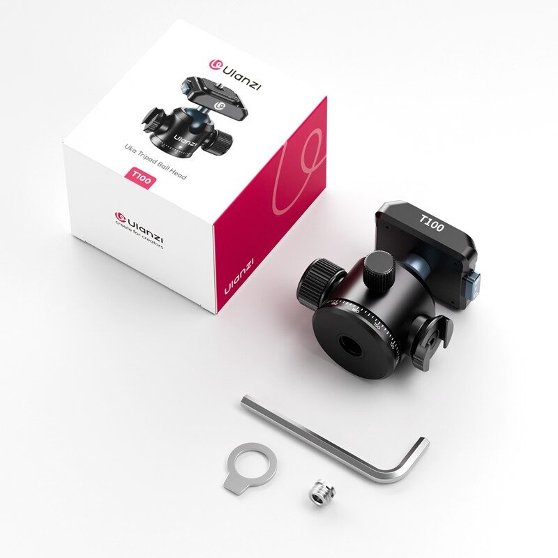 Ulanzi T100 Ball Head UKA Quick Release หัวบอล ขาตั้งกล้อง รองรับน้ำหนักสูงสุด 6kg ระบบปลดเร็ว