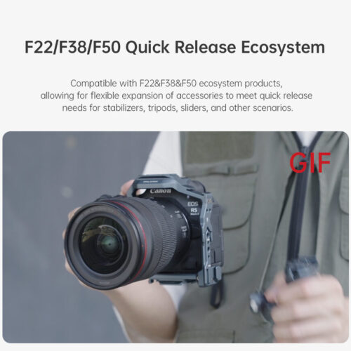 Falcam c00b4802 quick release camera cage for canon eos r5ii เคสกล้องระบบ quick release พร้อมแผ่นด (9)