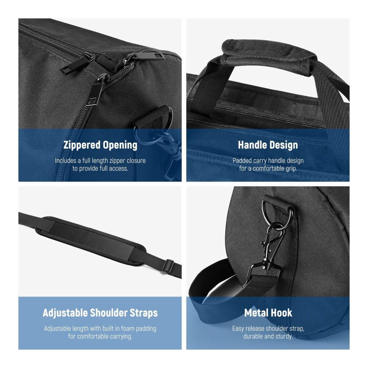 NEEWER 471.2m Tripod Carrying Case กระเป๋าใส่ขาตั้งกล้องขนาด 120 ซม. วัสดุไนลอนพรีเมียมกันน้ำ (6)