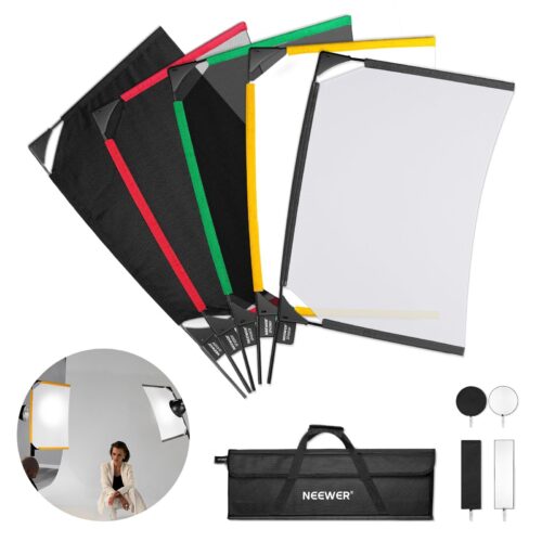 NEEWER 5 in 1 Photography Foldable Scrim Flag Kit ชุดสครีมและแฟลกปรับแสงพับได้ 5 อิน 1 สำหรับมืออาชีพ (1)