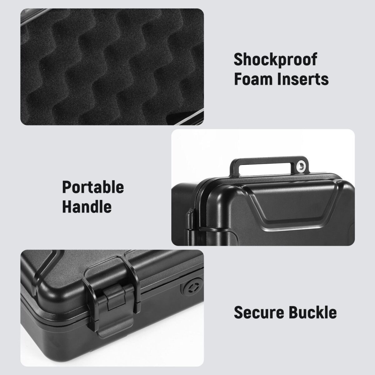 NEEWER AC022 Waterproof Hard Case For DJI Osmo Pocket 3 กระเป๋ากันน้ำแข็งแกร่งระดับ IP67 พร้อมช่องเก็บ 17 ช่อง (3)