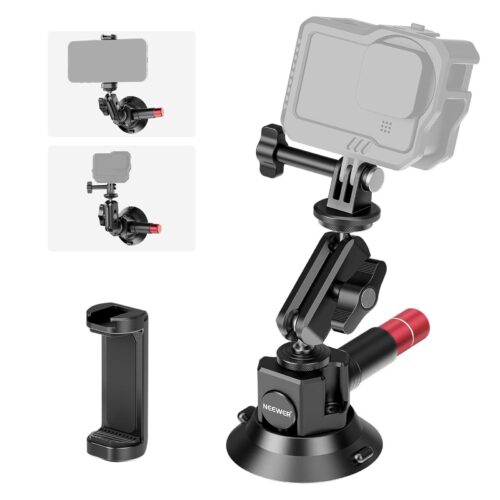 NEEWER CA104 Suction Cup Mount with Magic Arm ฐานดูดสูญญากาศพร้อมแขนปรับมุมสำหรับกล้องและมือถือ (7)