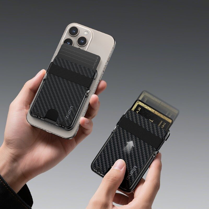 Ulanzi ML25 MagLock Cardholder กระเป๋าบัตรแม่เหล็ก คาร์บอนไฟเบอร์ บาง 0.8cm พร้อมขาตั้ง กระเป๋าบัตร Magsafe