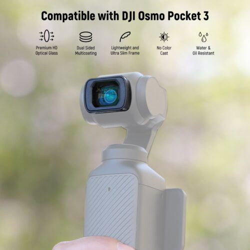Neewer fl b34 0.75x wide angle + 2x macro lens set for dji osmo pocket 3 (2)
