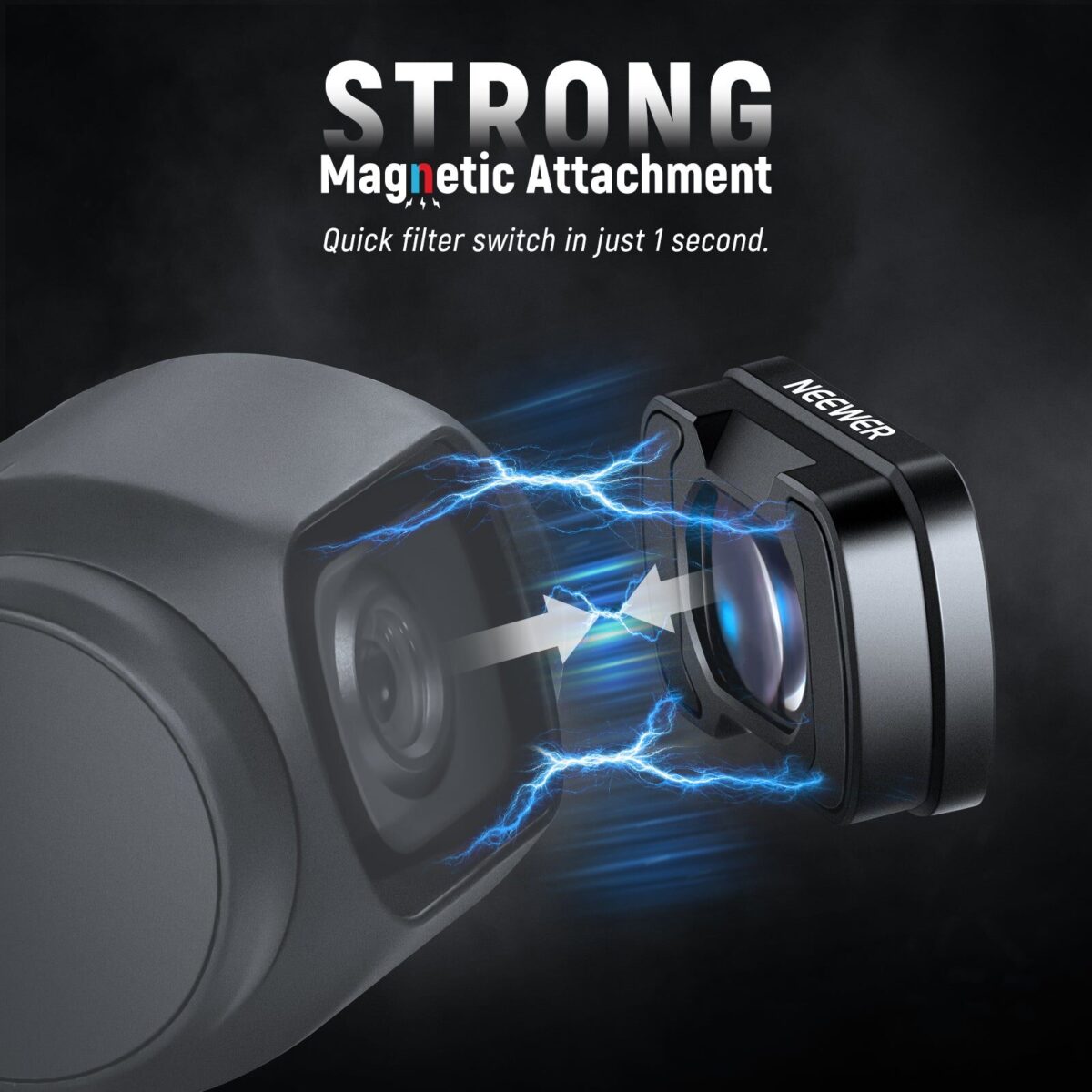 NEEWER FL B34 0.75X Wide Angle + 2X Macro Lens Set for DJI Osmo Pocket 3 (6)