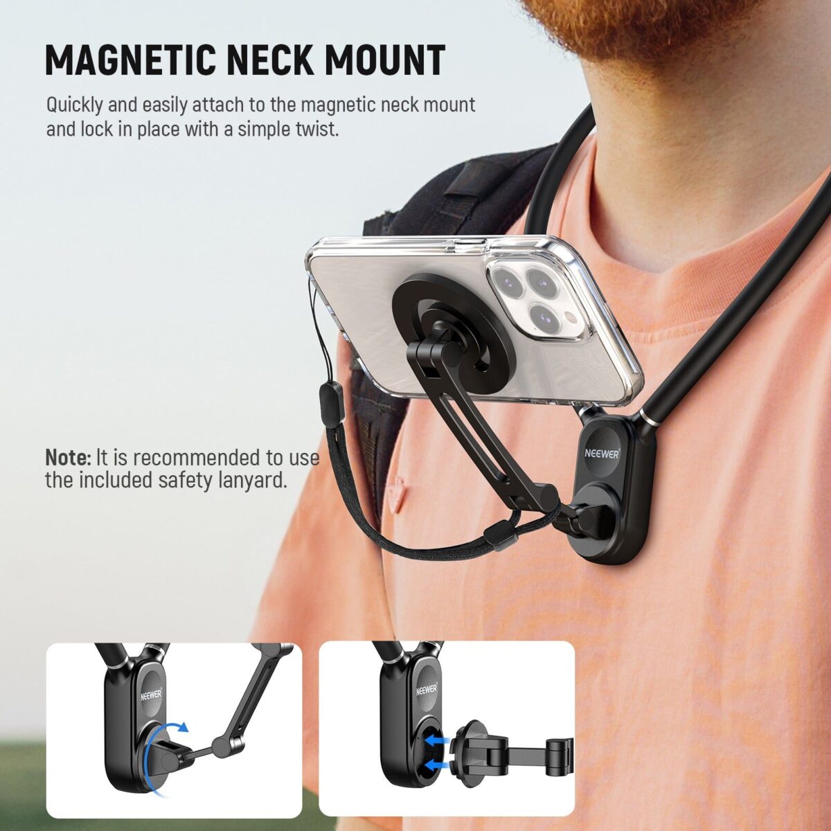 NEEWER GP 16 Magnetic Phone Neck Mount (5)