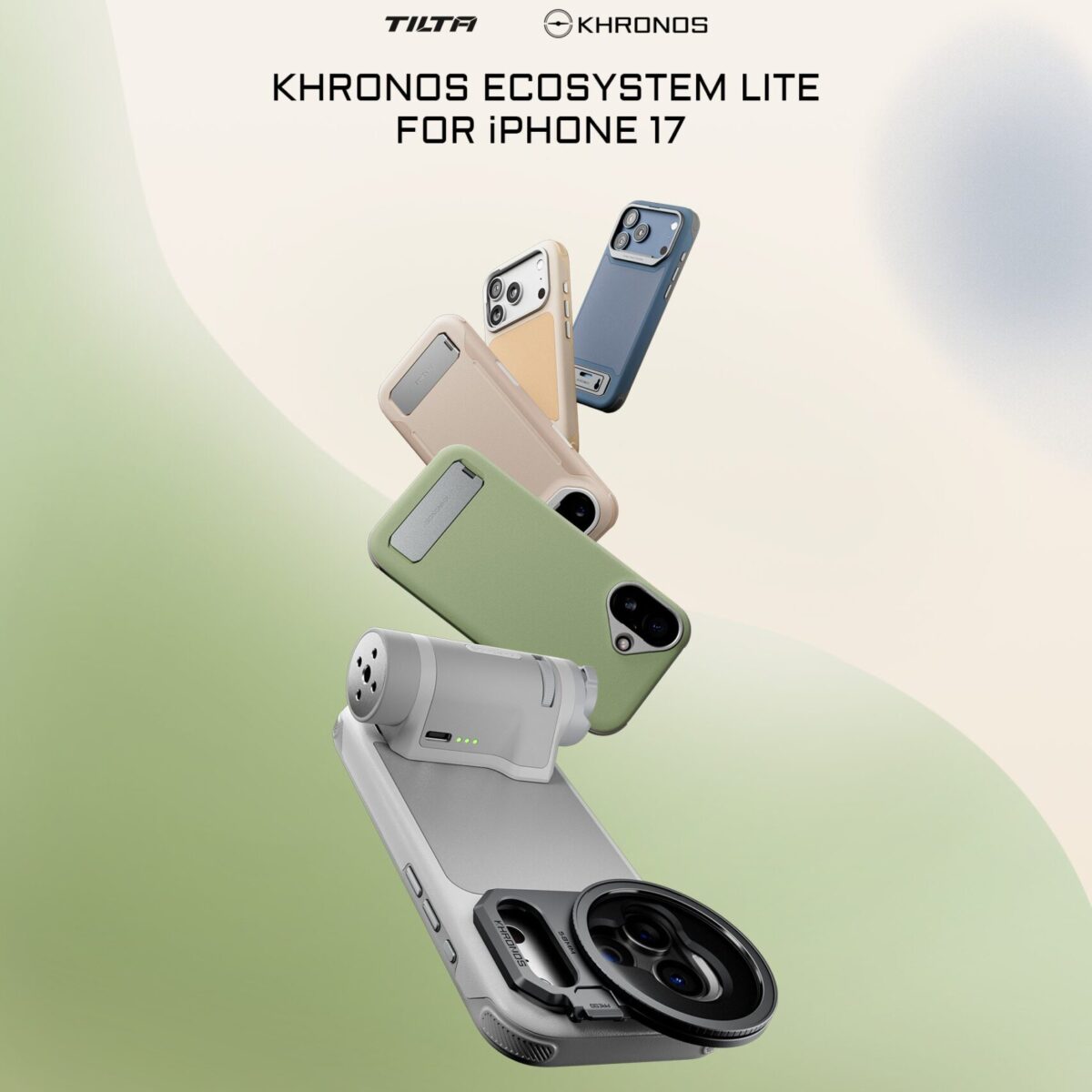 TILTA KHRONOS Ecosystem Lite Case for iPhone 17 เคสถ่ายภาพมืออาชีพ ระบบแม่เหล็กอัจฉริยะ พร้อมขาตั้งในตัว (1)