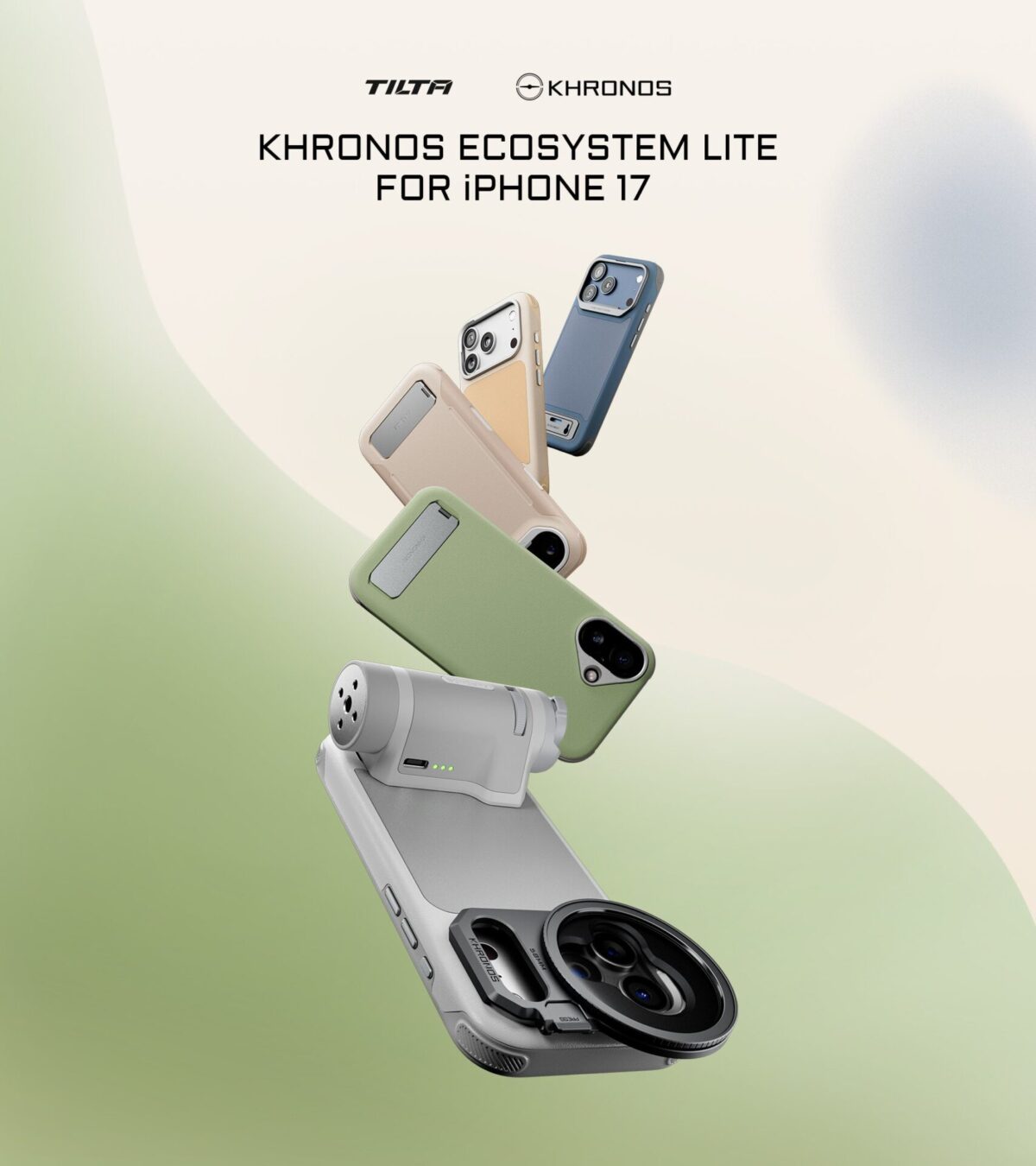 TILTA KHRONOS Ecosystem Lite Case for iPhone 17 เคสถ่ายภาพมืออาชีพ ระบบแม่เหล็กอัจฉริยะ พร้อมขาตั้งในตัว (1)
