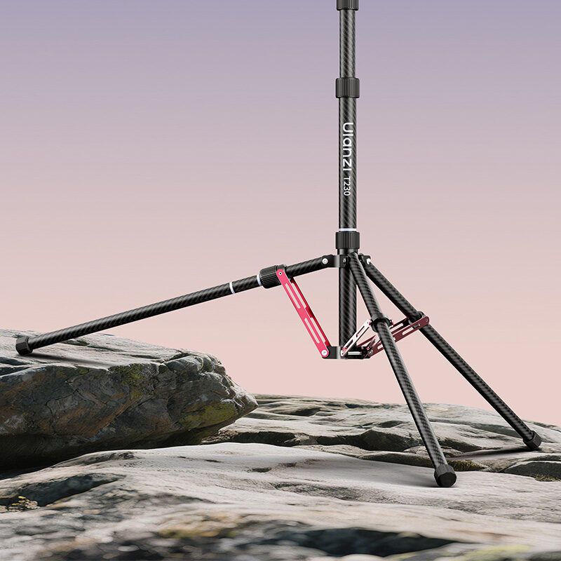 Ulanzi T230 Reversible Leg Light Stand ขาตั้งไฟ คาร์บอนไฟเบอร์ น้ำหนักเบา สูง 2.3 เมตร ขาตั้งกล้อง ไม้เซลฟี่ แขนบูม
