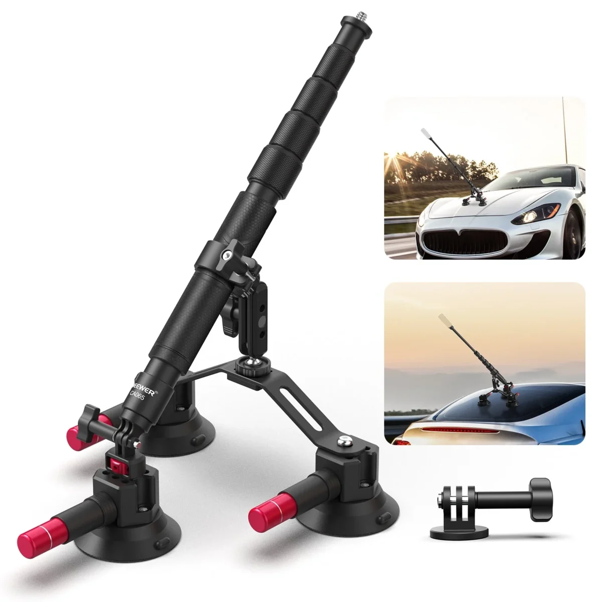 0 Neewer CA065 Triple Suction Cup Car Mount Kit