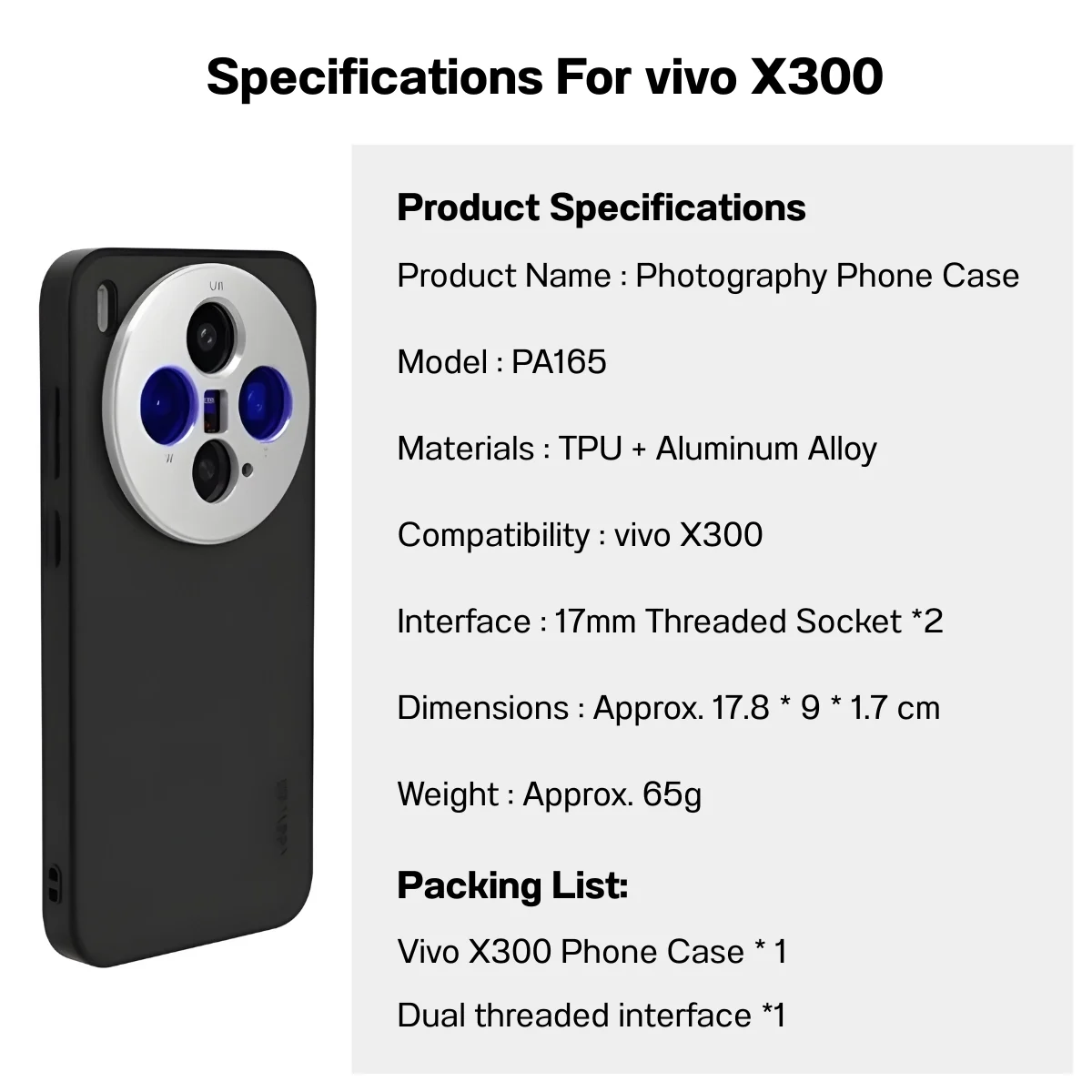 Neewer PA165 VIVO X300 Phone Case (7)