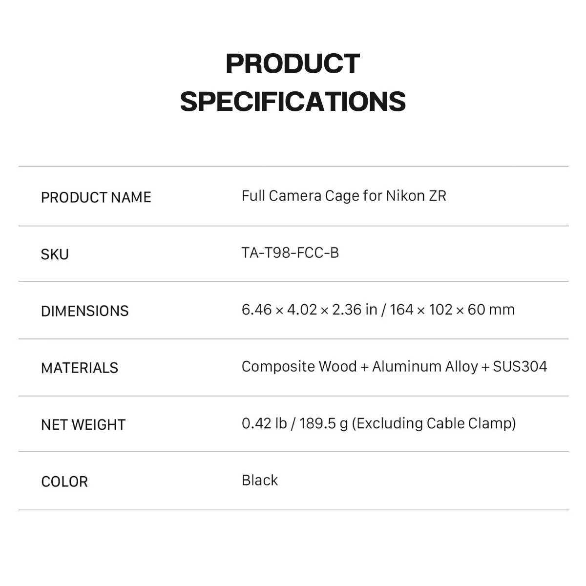 Tilta Full Camera Cage for Nikon ZR (9)