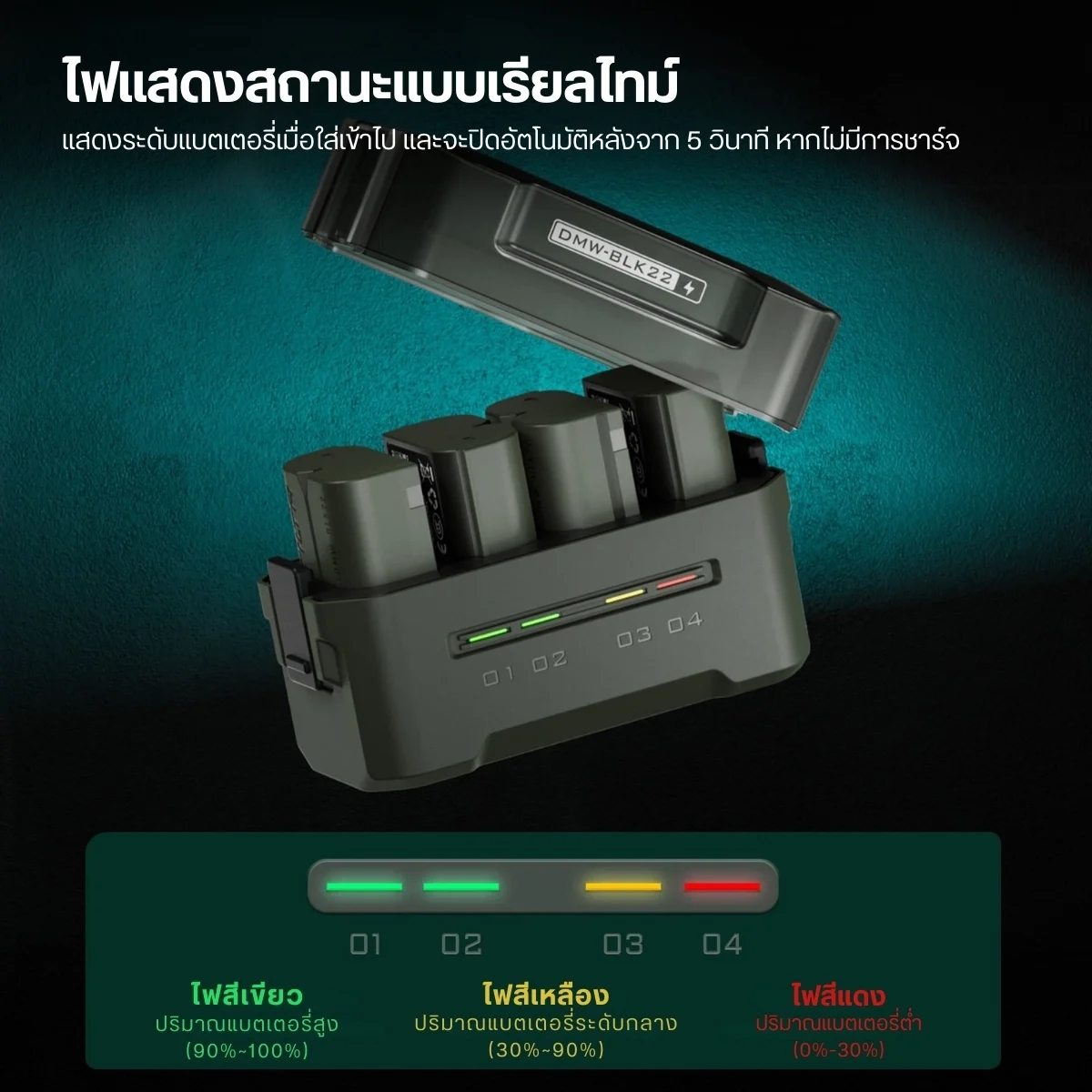 Tilta Portable Charging Station for DMW BLK22 (4 Channel) (4)