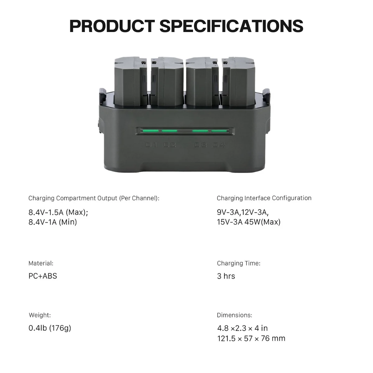 Tilta Portable Charging Station for NP FZ100 (4 Channel) (9)