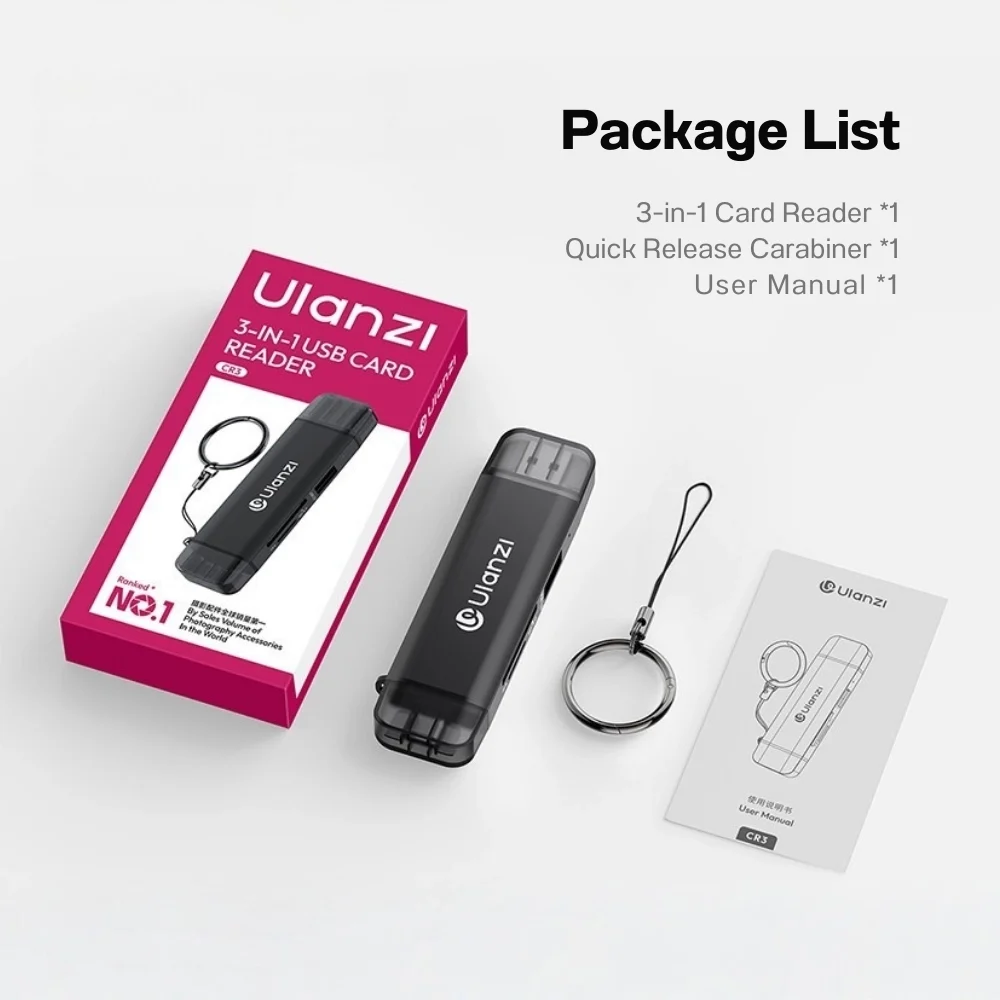 Ulanzi CR3 3in1 USB Card Reader 4.0 (11)