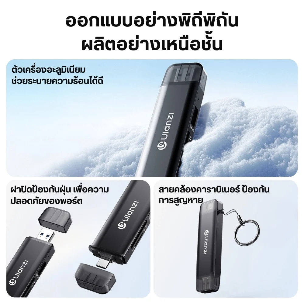 Ulanzi CR3 3in1 USB Card Reader 4.0 (8)
