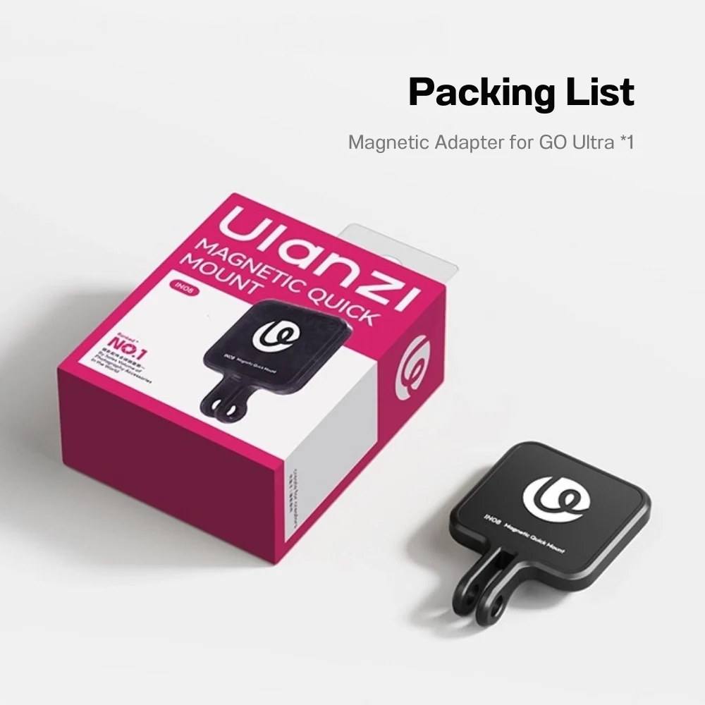 Ulanzi IN08 Magnetic Quick Mount Adapter for Insta360 GO Ultra (9)