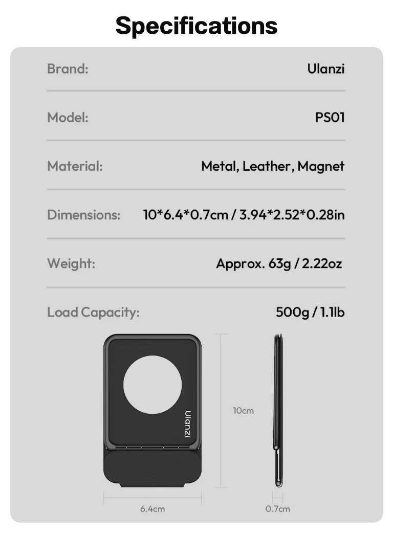 Ulanzi PS01 MagSnap Phone Stand (13)