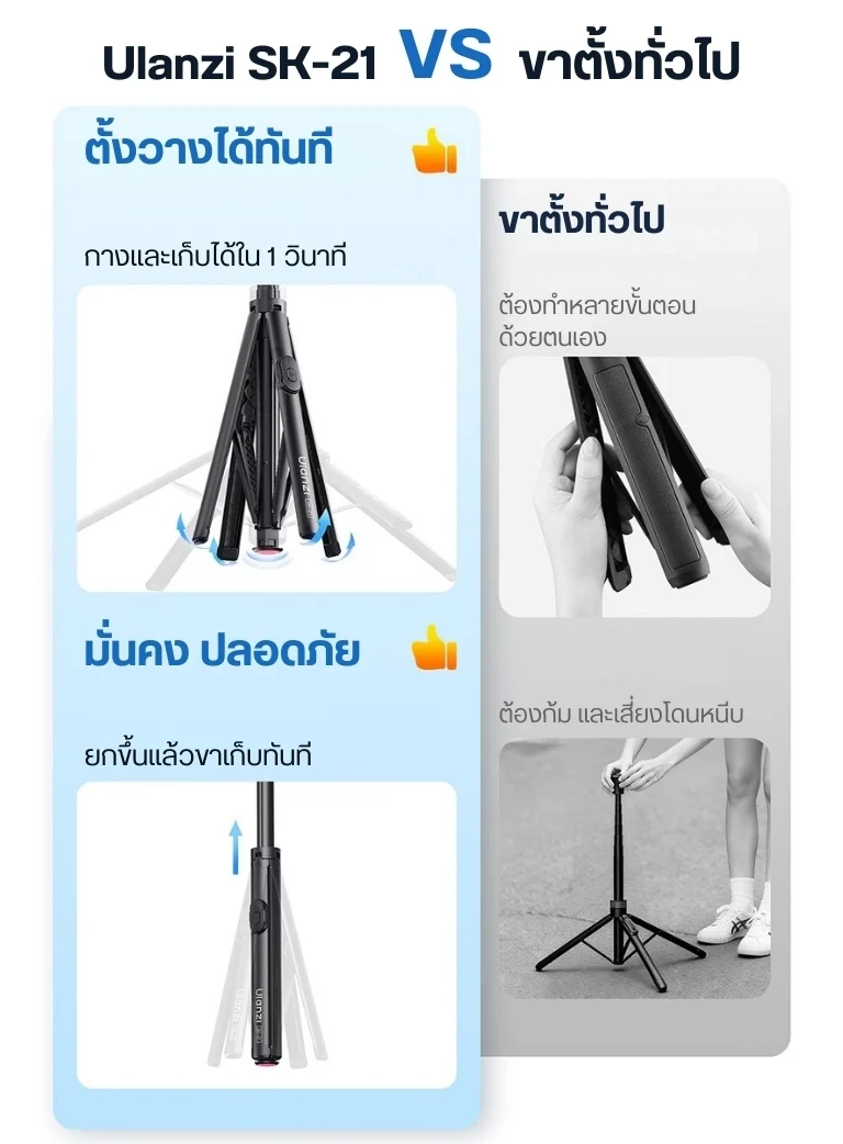 Ulanzi SK21 Magnetic Auto Open Tripod (4)