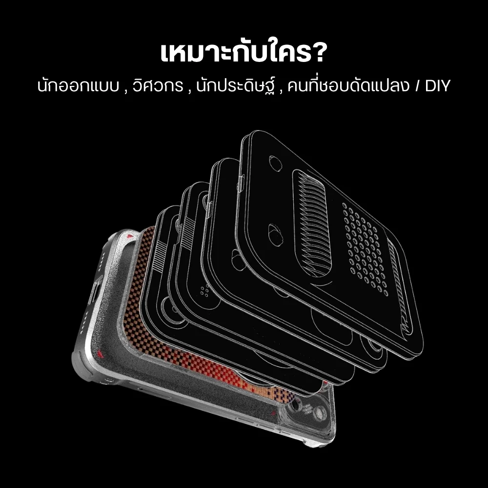 Fotorgear เคส iPhone 17 Series FR T-Mount 67mm Modular เคส Magsafe พร้อมช่องต่อเลนส์เสริม