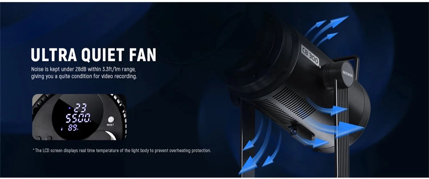 NEEWER CB300B 320W Bi Color LED Video Light 8 0