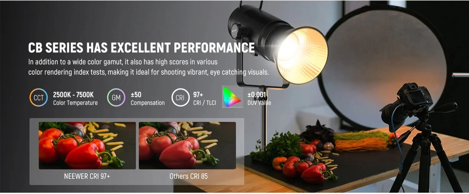NEEWER CB300C 300W COB RGBWW LED Video Light 3 0