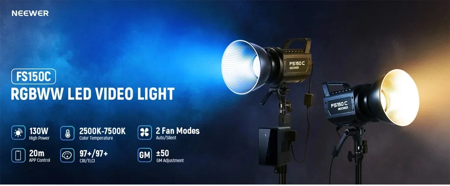 NEEWER FS150C 130W RGB LED Video Light 0 0