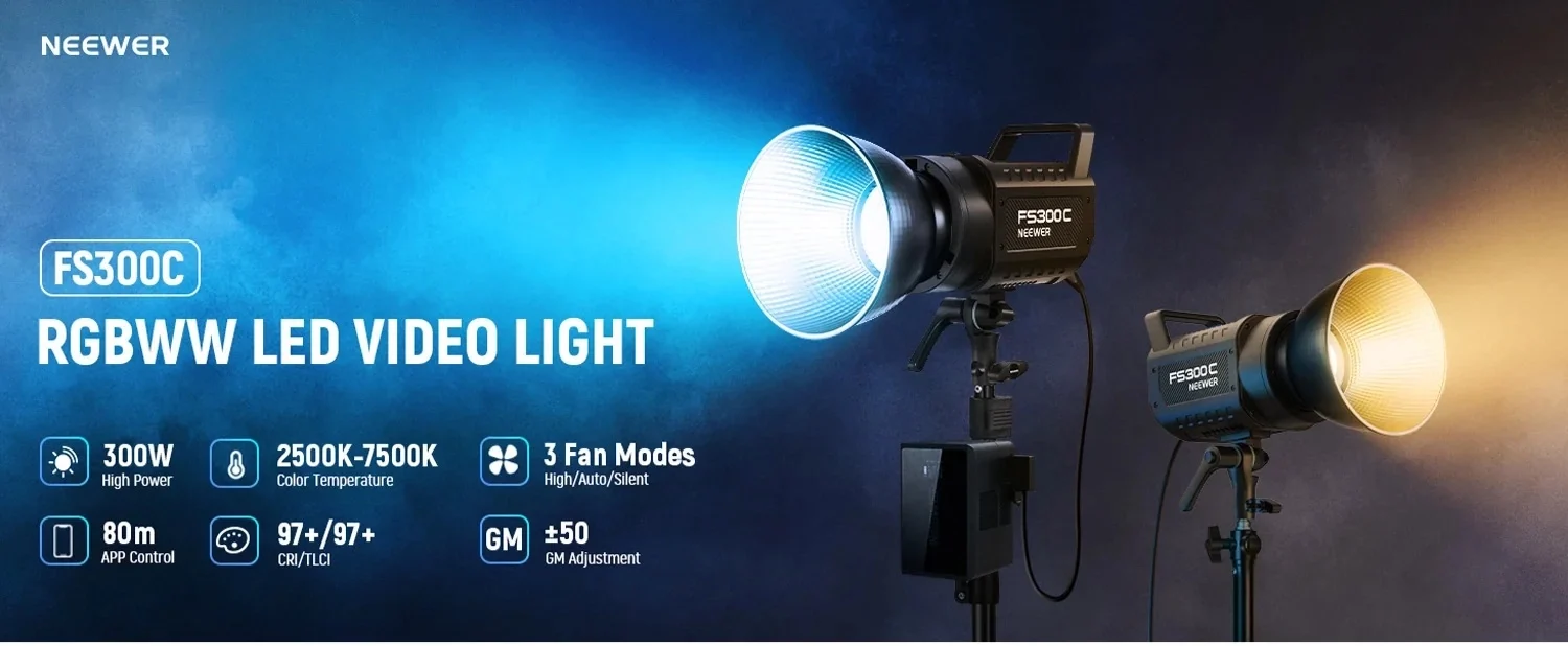 NEEWER FS300C 300W RGB LED Video Ligh 0 0