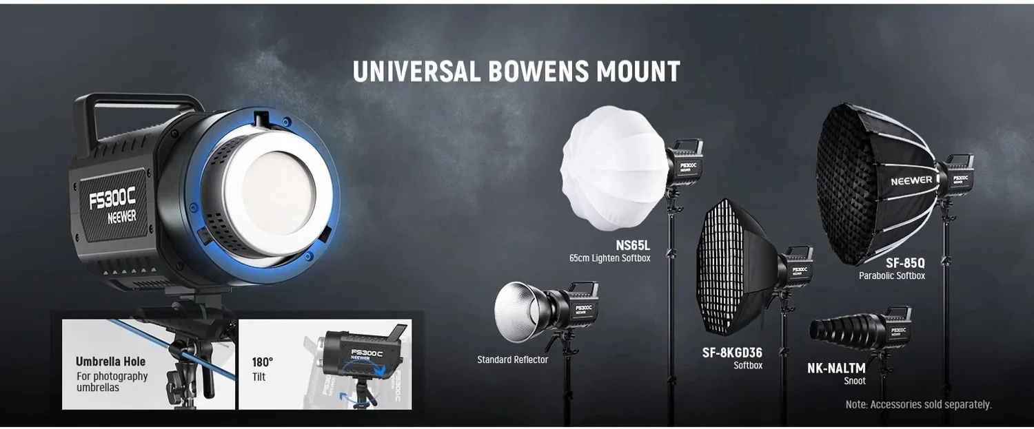 NEEWER FS300C 300W RGB LED Video Ligh 9 0