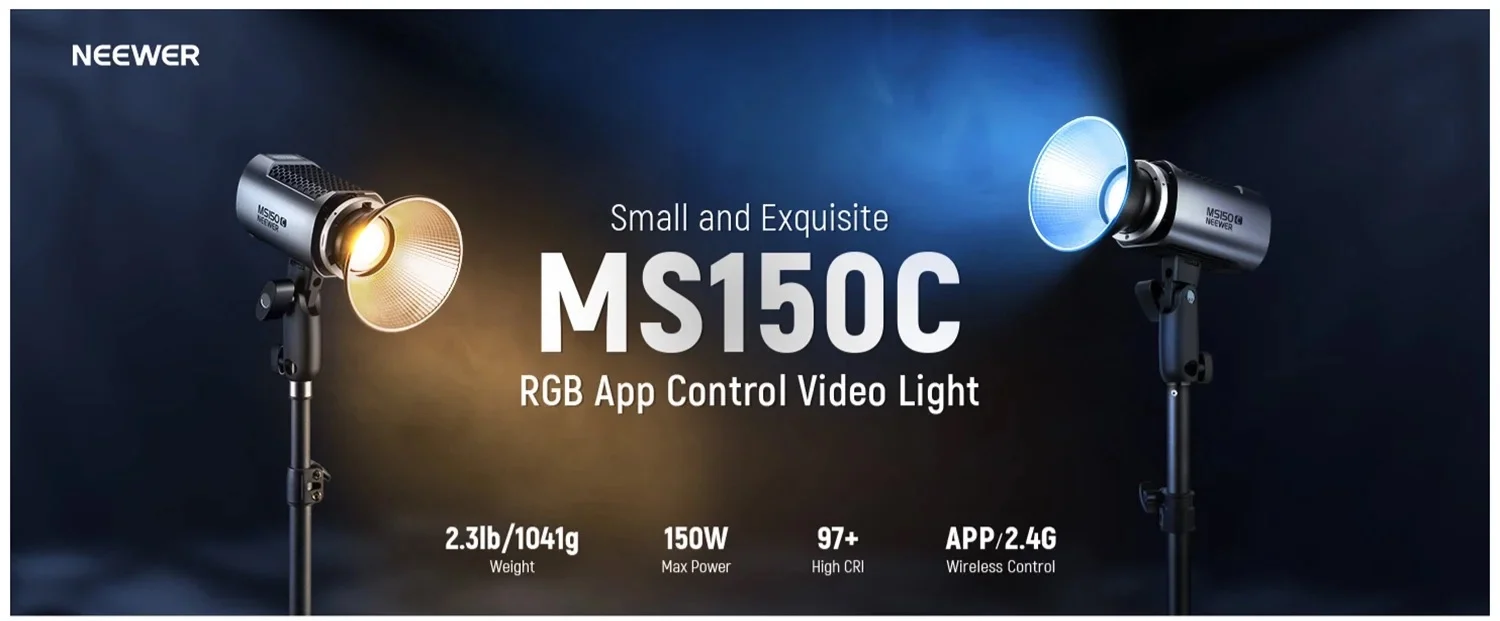 NEEWER MS150C 150W Mini RGB LED Video Light 0 0