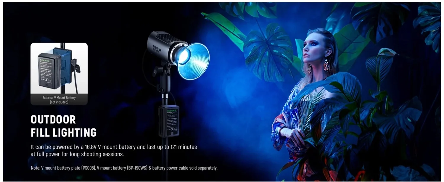 NEEWER MS150C 150W Mini RGB LED Video Light 5 0