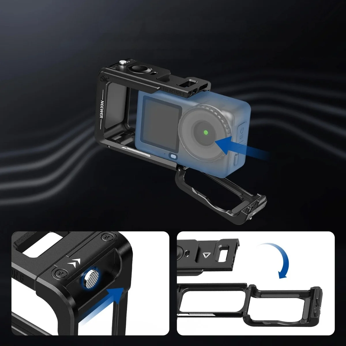 Neewer AC054 Lightweight Cage for DJI OSMO Action 6 (2)