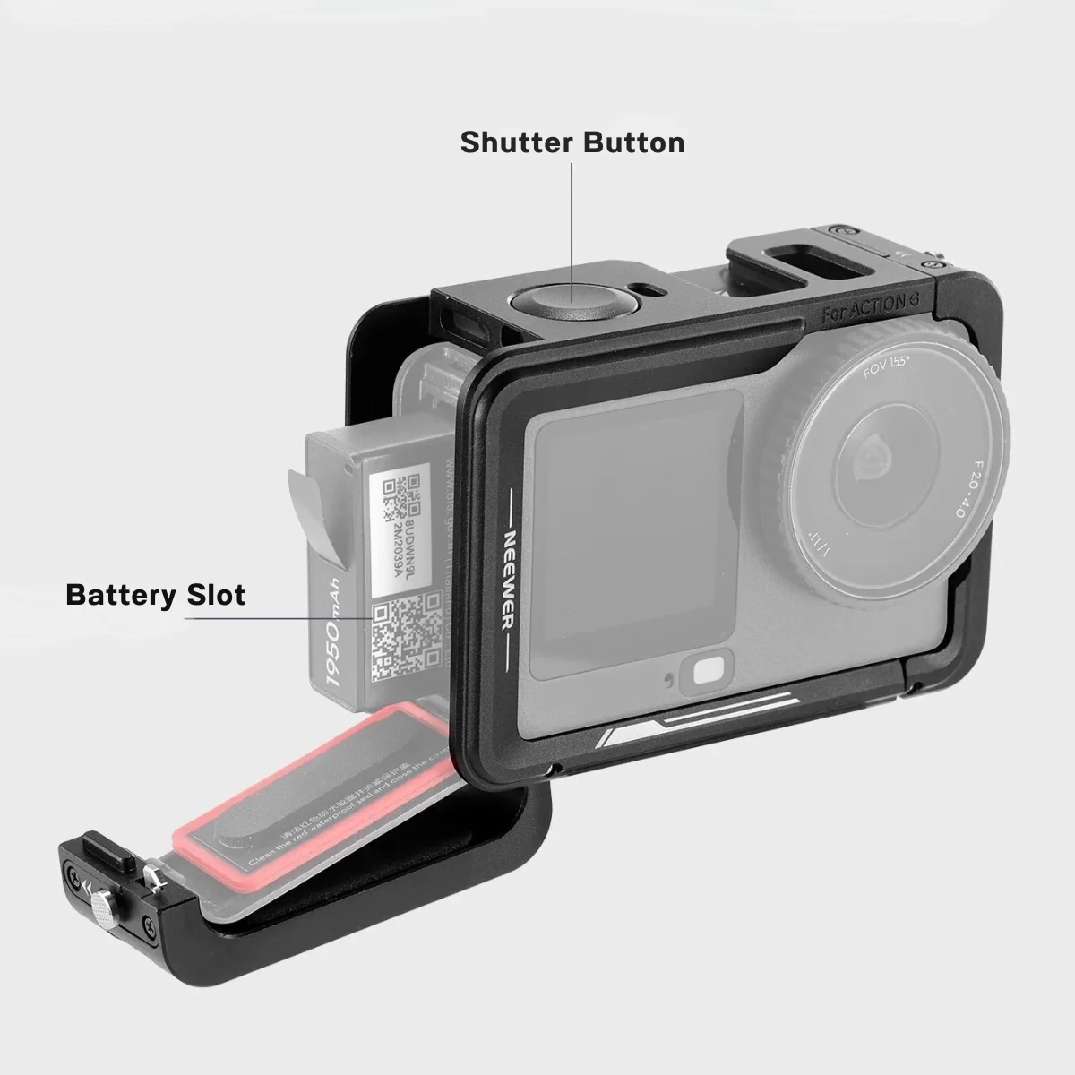 Neewer AC054 Lightweight Cage for DJI OSMO Action 6 (3)