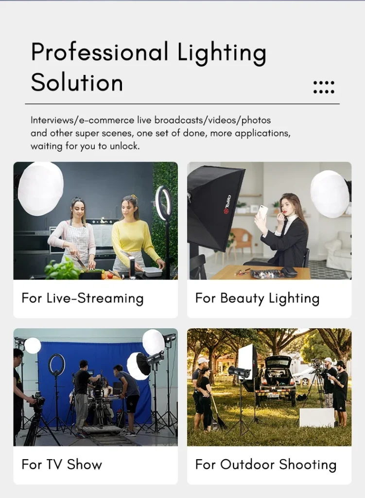 Tolifo KW 300B Pro COB LED Video Light 6