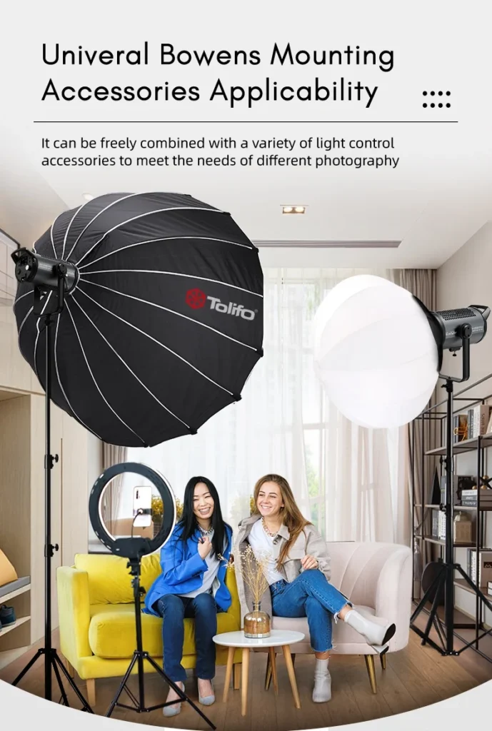 Tolifo KW 300B Pro COB LED Video Light 9
