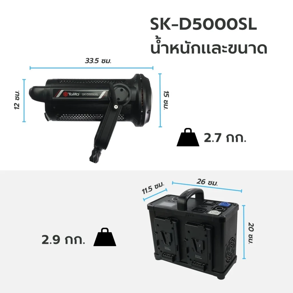 Tolifo SK D5000SL COB LED Video Light Daylight 19
