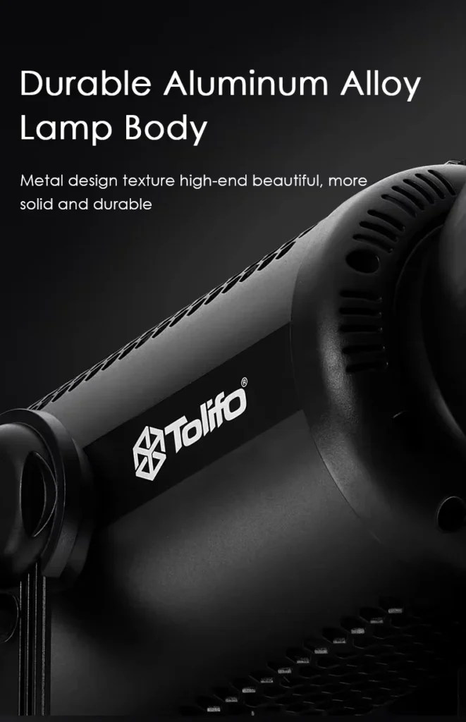 Tolifo X 400B Plus COB LED Video Light Bi Color 400W 15