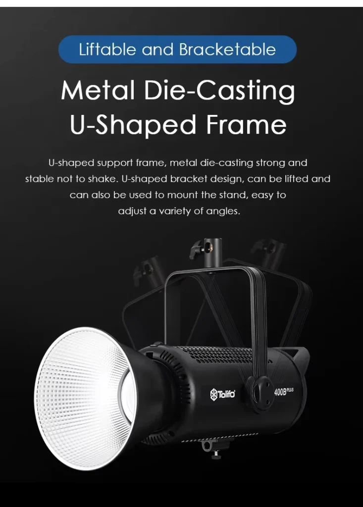 Tolifo X 400B Plus COB LED Video Light Bi Color 400W 18