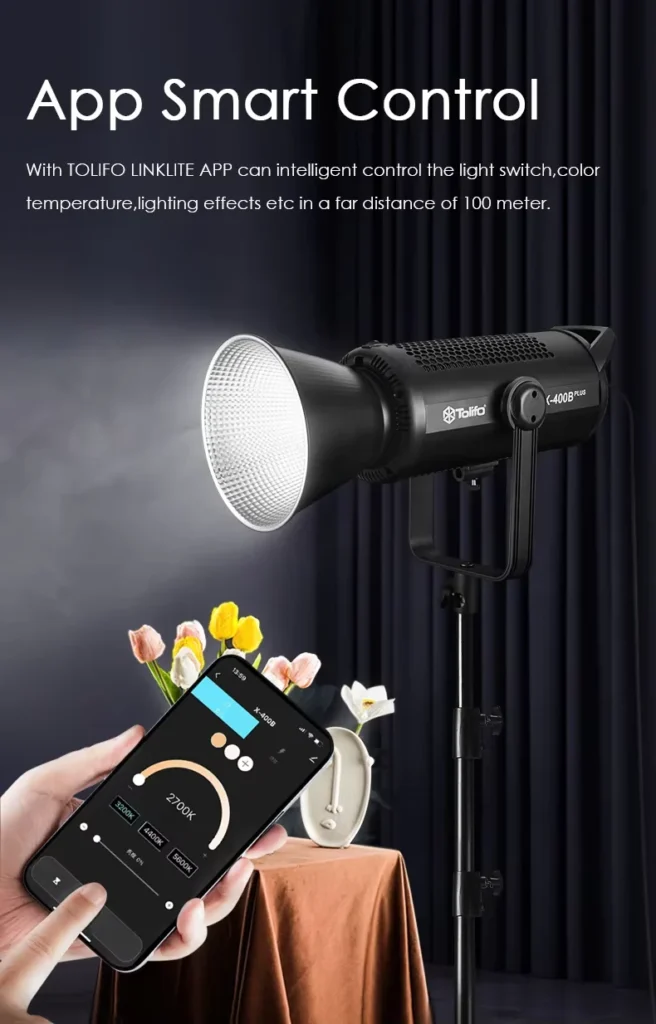 Tolifo X 400B Plus COB LED Video Light Bi Color 400W 2