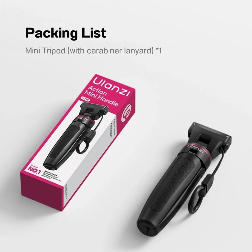 Ulanzi ขาตั้งกล้อง MT99 ไม้เซลฟี่ 2in1 สำหรับ DJI Action 6 / Nano ระบบแม่เหล็กล็อค 2 ชั้น