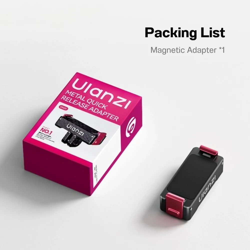 Ulanzi ตัวแปลงแม่เหล็กปลดเร็ว OA24 Adapter Gopro Mount สำหรับ กล้อง DJI Osmo Action 6 / Nano